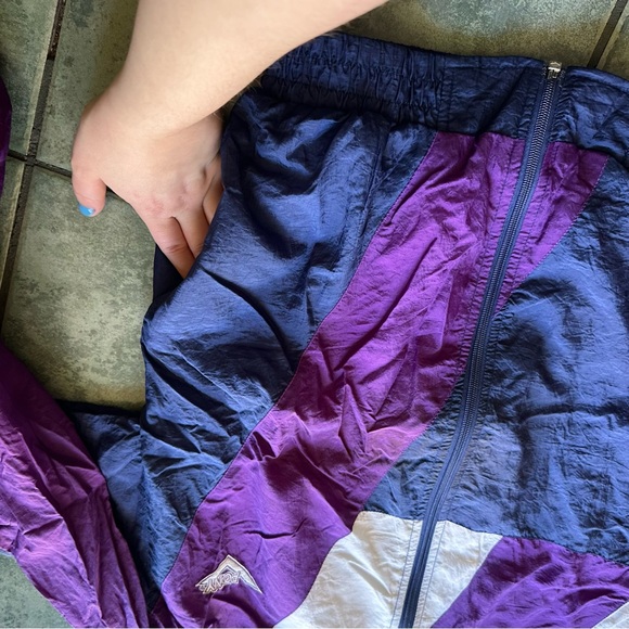 VTG 80s Retro PONY Color Block Windbreaker Pants Set - Picture 7 of 13